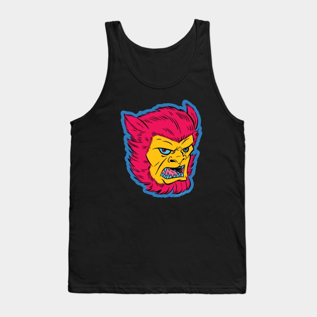 POP Wolfie Tank Top by nearmintpress